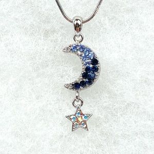 Bundle 3 for $45. Blue moon and star necklace